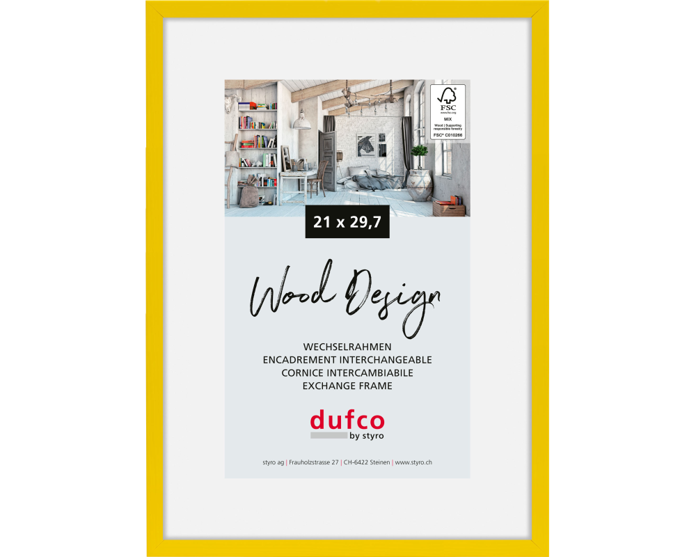 DUFCO Bilderrahmen Hay 21x29.7cm 1610.81074 gelb