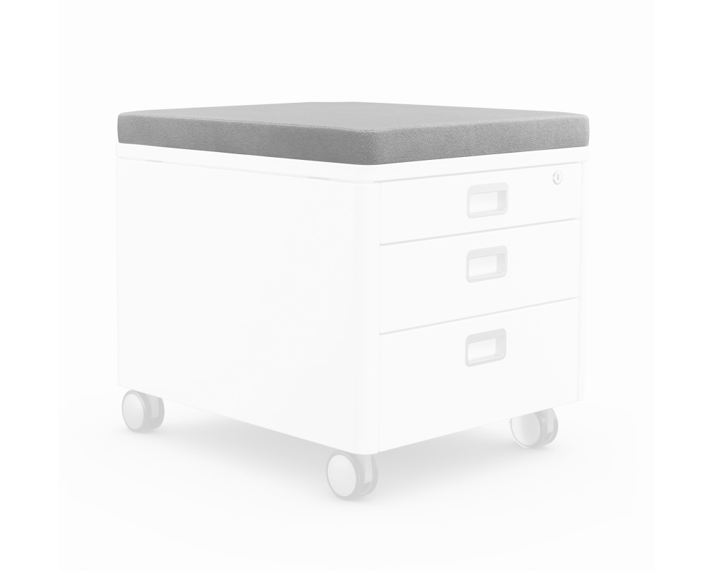 MOLL Sitzkissen 43x54x5cm 100 2632 700 grau, zu Rollcontainer