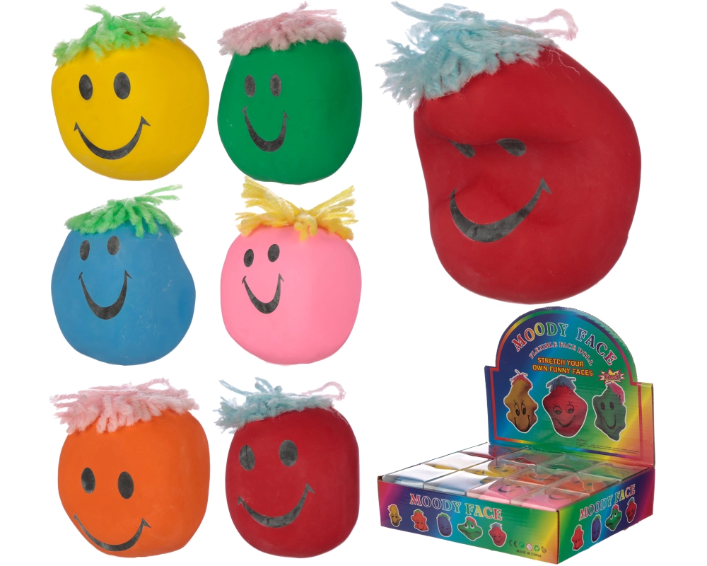 ROOST Stressball Knautschkopf TY446 farbig