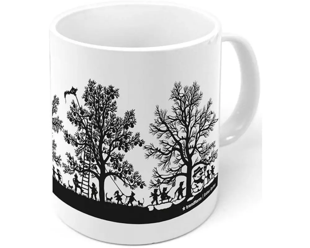 Trendform Universaltasse Swiss Seasons 330 ml, 1 Stück, Weiss