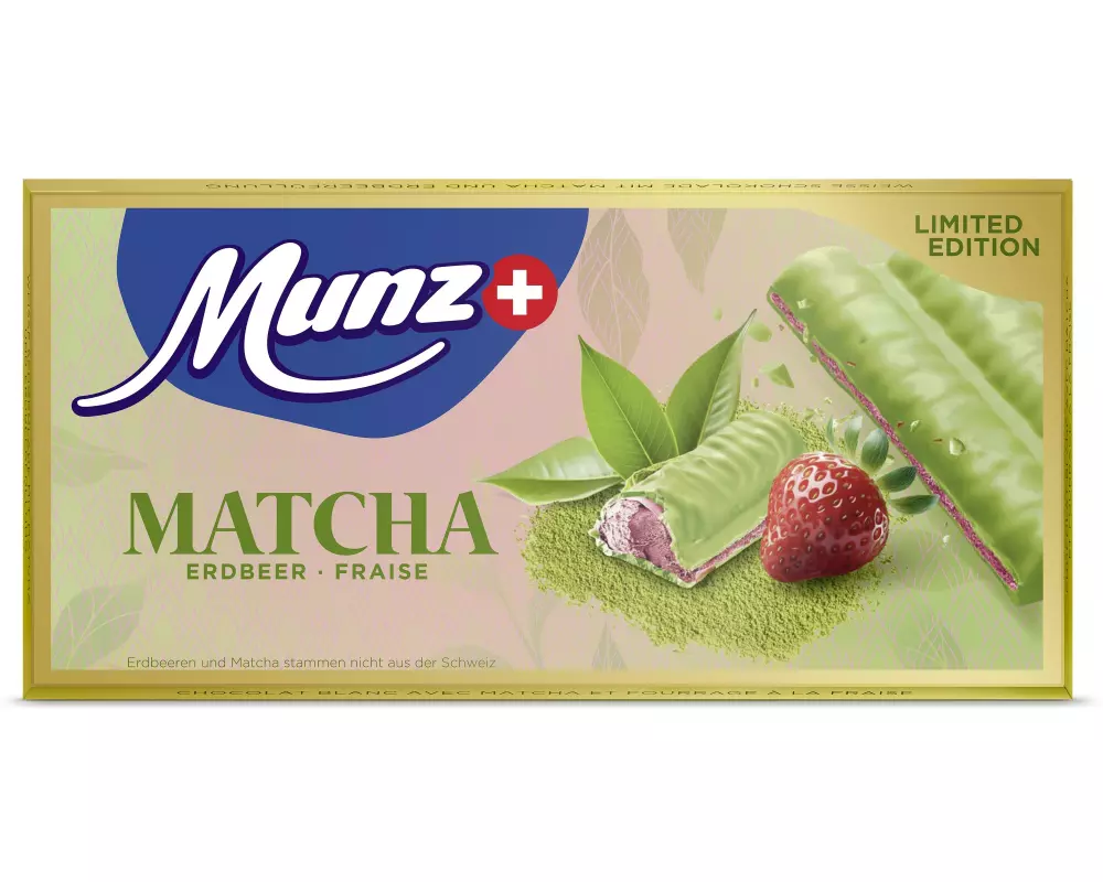 Munz Matcha Erdbeere 100 g