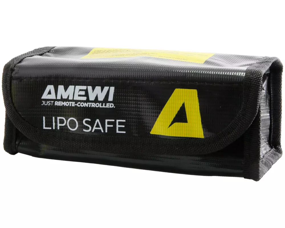 Amewi Brandschutztasche Lithium Akku-Packs 185 x 80 x 60 mm schwarz