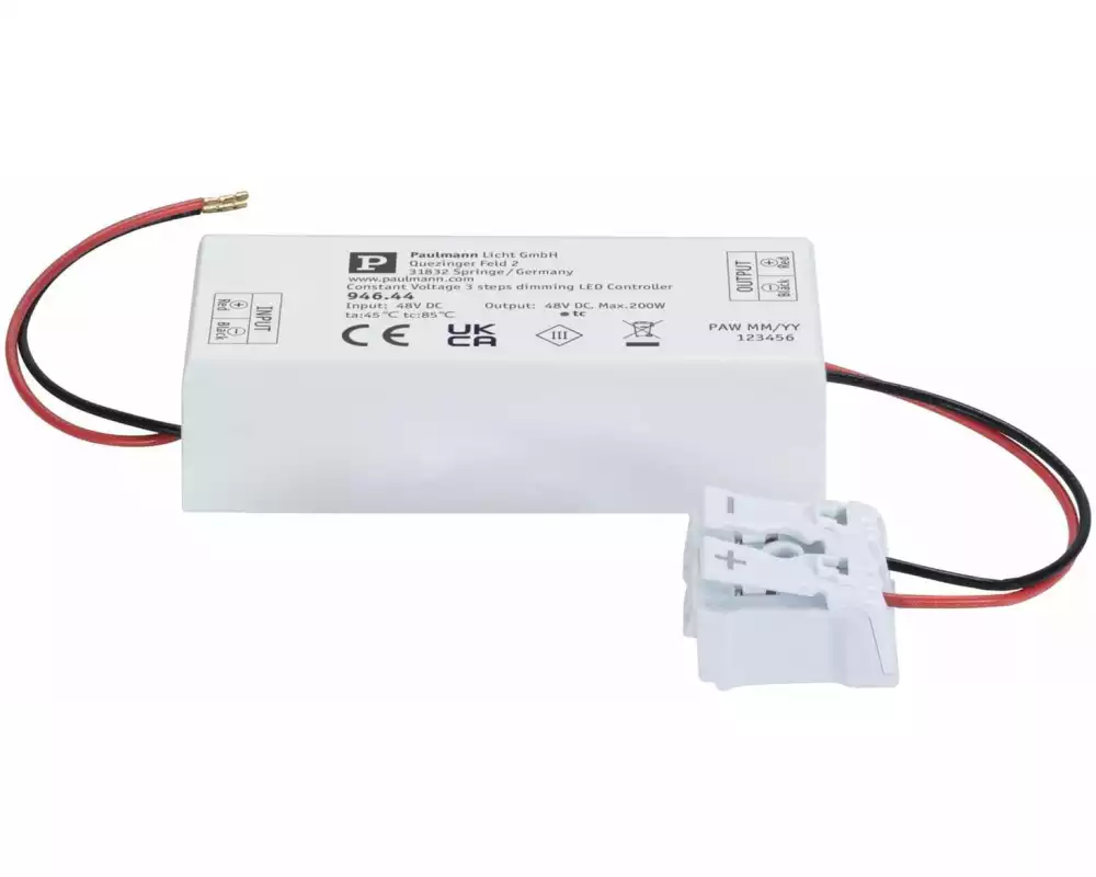 Paulmann ULine Zubehör 3-Step-Dimmer max. 200W 48 V 80 x 35 mm Weiss