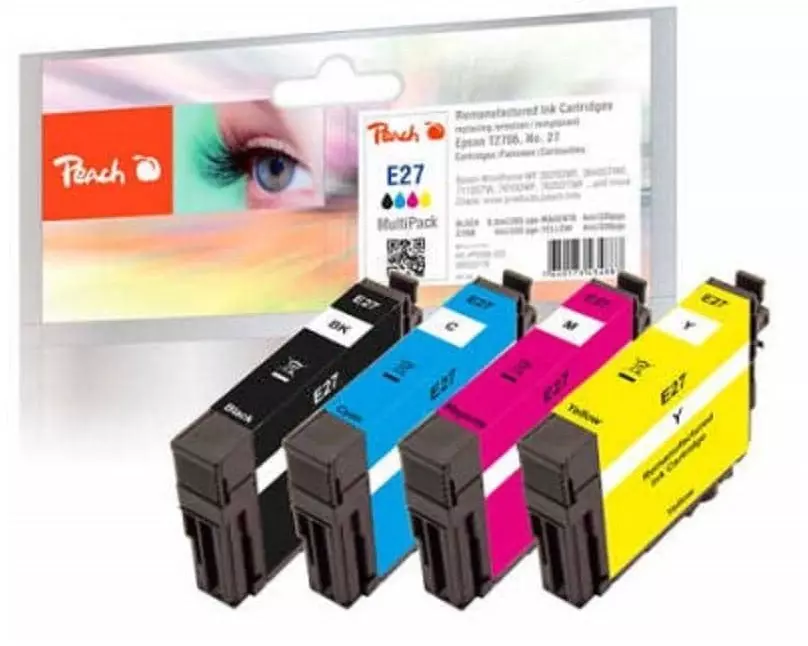 Peach Epson T2706, No 27 BK, C, M, Y