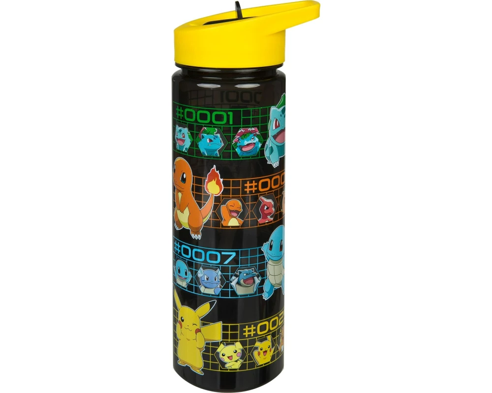Undercover Trinkflasche Pokemon 600 ml, Schwarz/Gelb