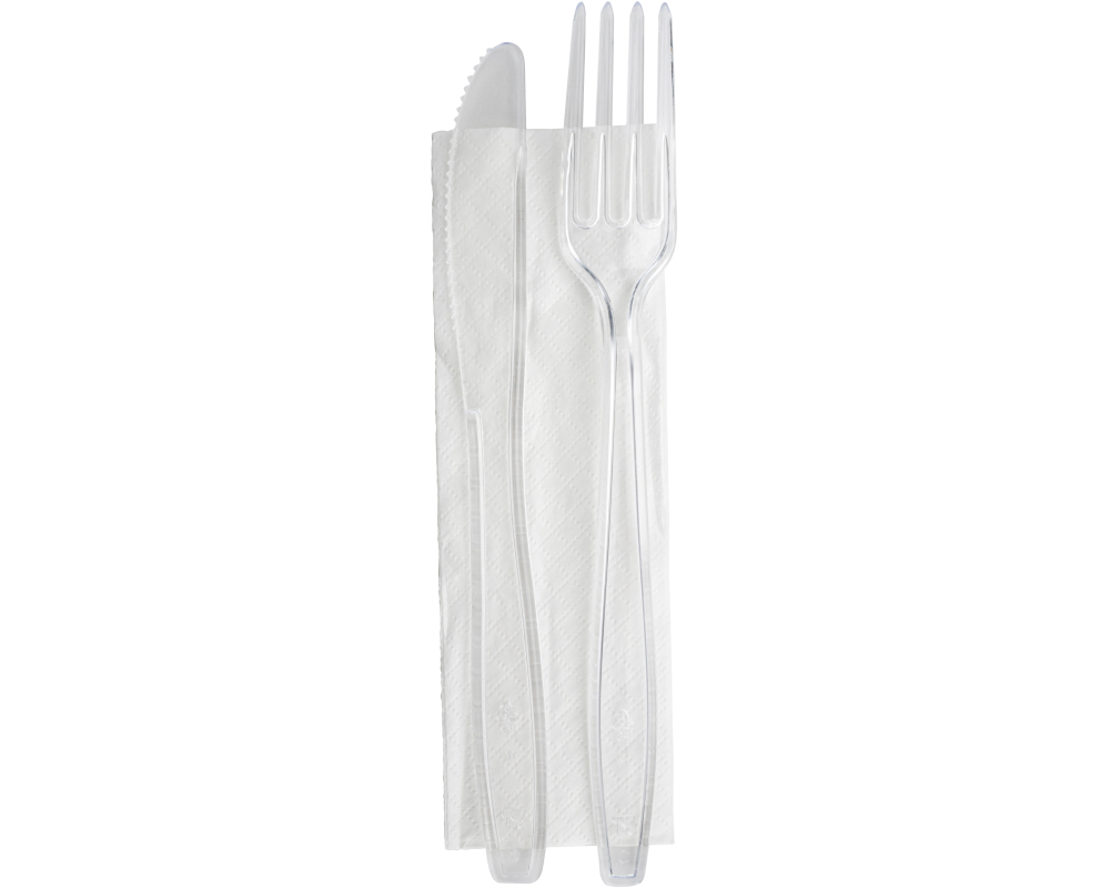 EJS Besteck-Set aus PS 5415.1001 Messer,Gabel,Serviette 50 Stk.