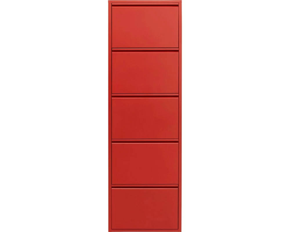 Kare Schuhschrank Caruso 5, Rot