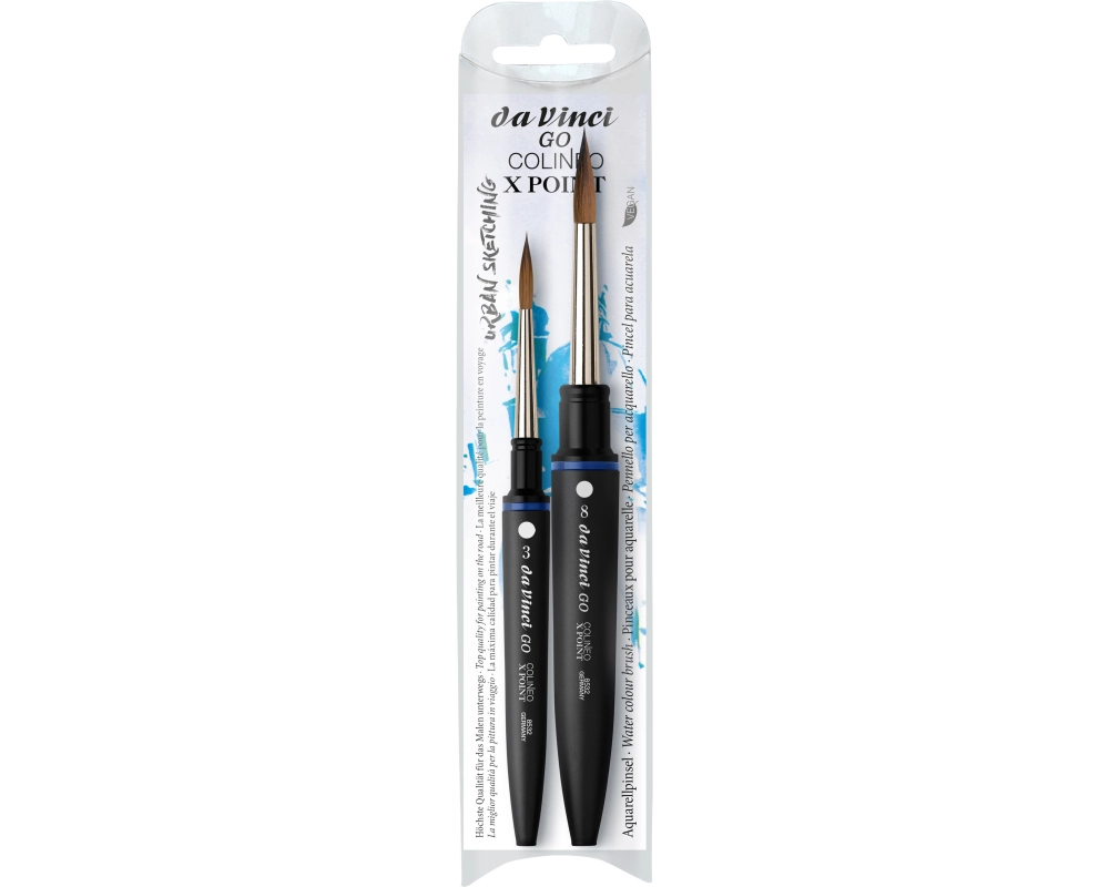 DA VINCI Künstlerpinsel-Set Go Colineo VA-4282_0 Grösse ass., X POINT 2 Stück