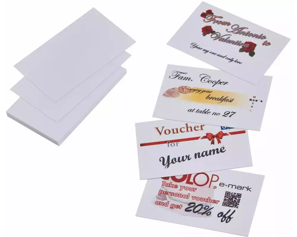 Colop Visitenkarten-Etiketten 85 x 54 mm, 100 Stück