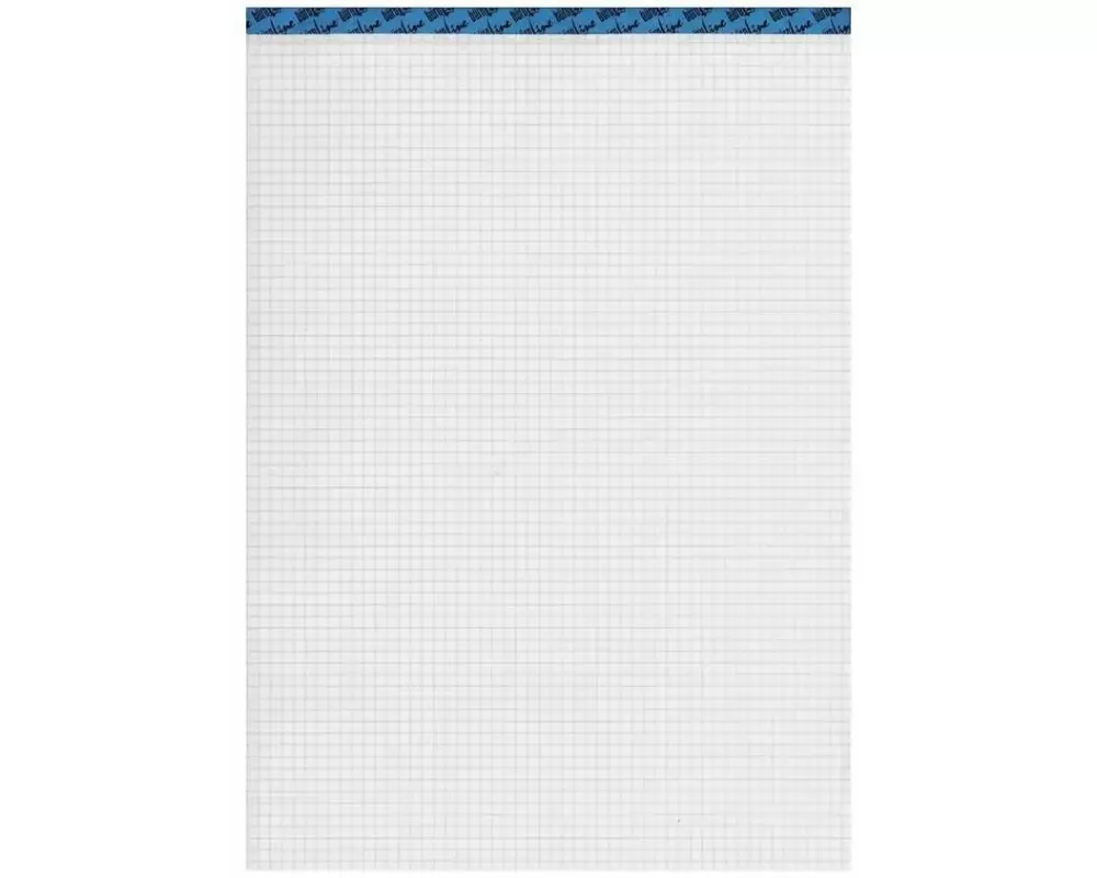 Büroline Notizblock A5, Weiss kariert, 100 Blatt