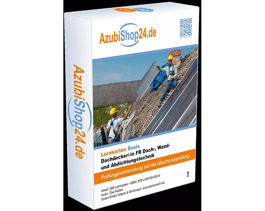 AzubiShop24.de .Lernkarten Dachdecker/-in FR Dach-, Wand und Abdichtungstechnik