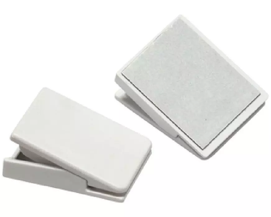 Gardinia Klebeklammer Outdoor, Weiss,4 Stück