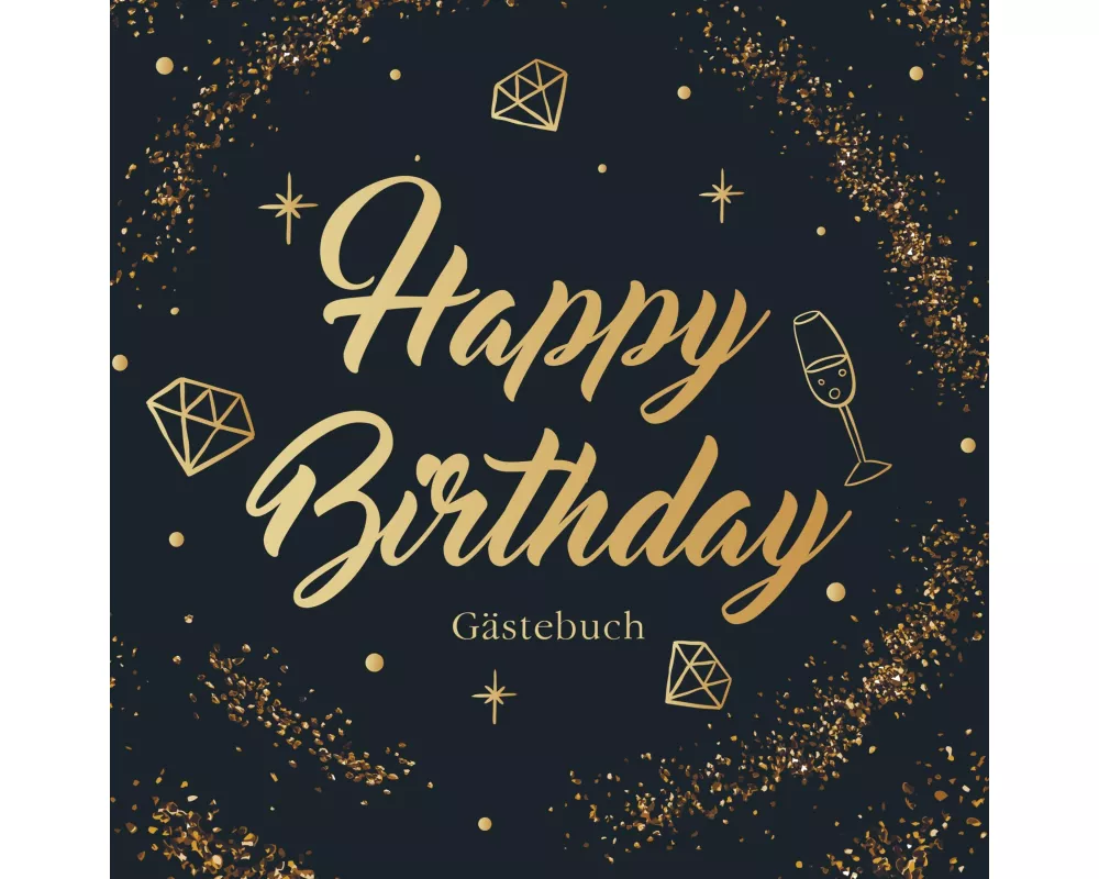Happy Birthday Gästebuch
