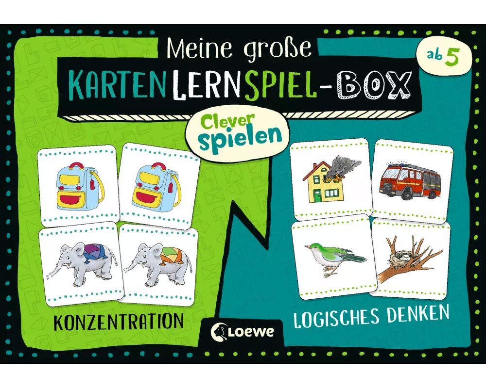 Clever spielen - Meine große KartenLernSpiel-Box - Konzentration/Logisches Denken
