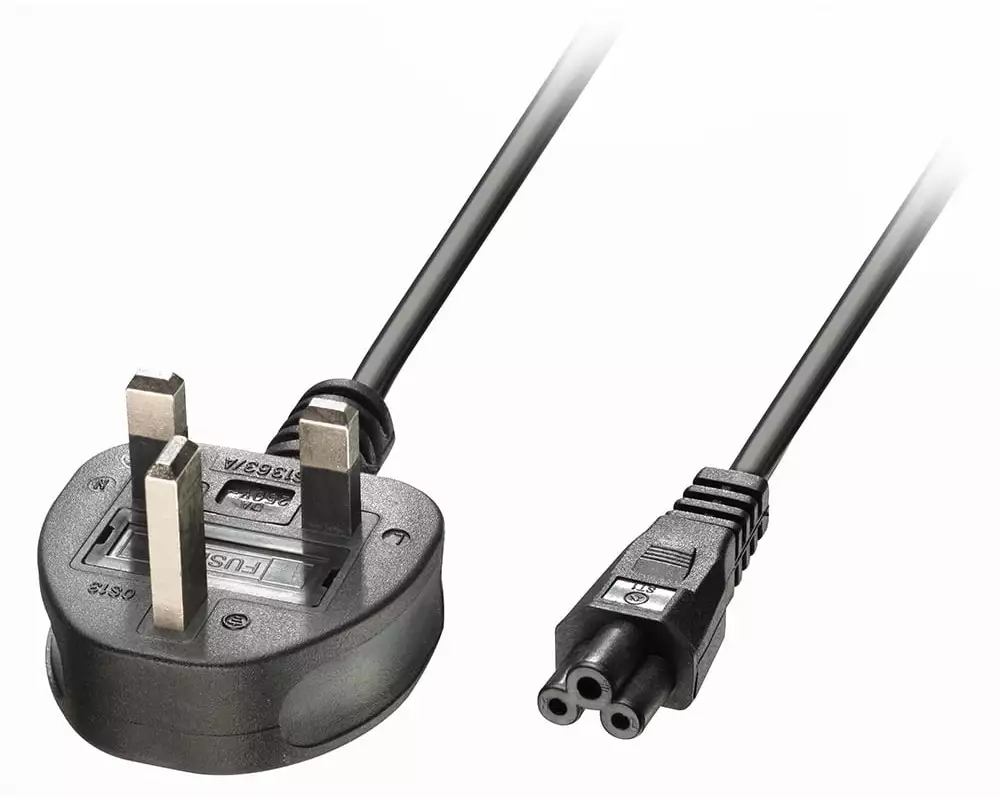 Origin Storage C-E-POWER-UK-MM Stromkabel Schwarz 1,8 m Netzstecker Typ G C5-Koppler