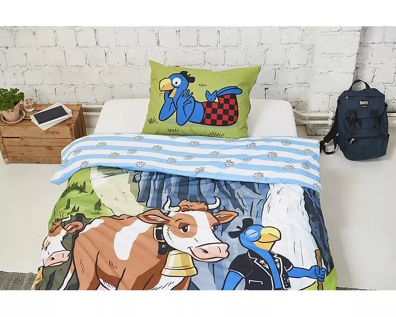 Globi Bettwäsche Alp grün