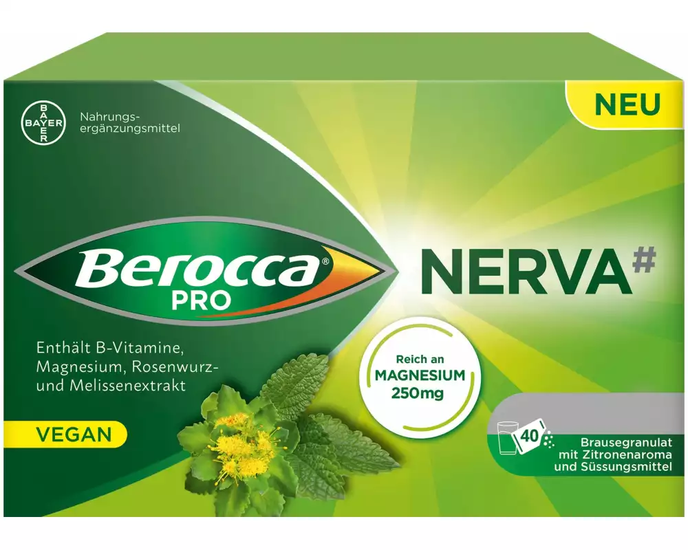 Berocca Pro Nerva Brausegranulat 40 Beutel