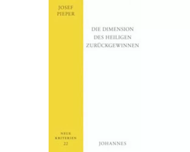 Die Dimension des Heiligen zurückgewinnen