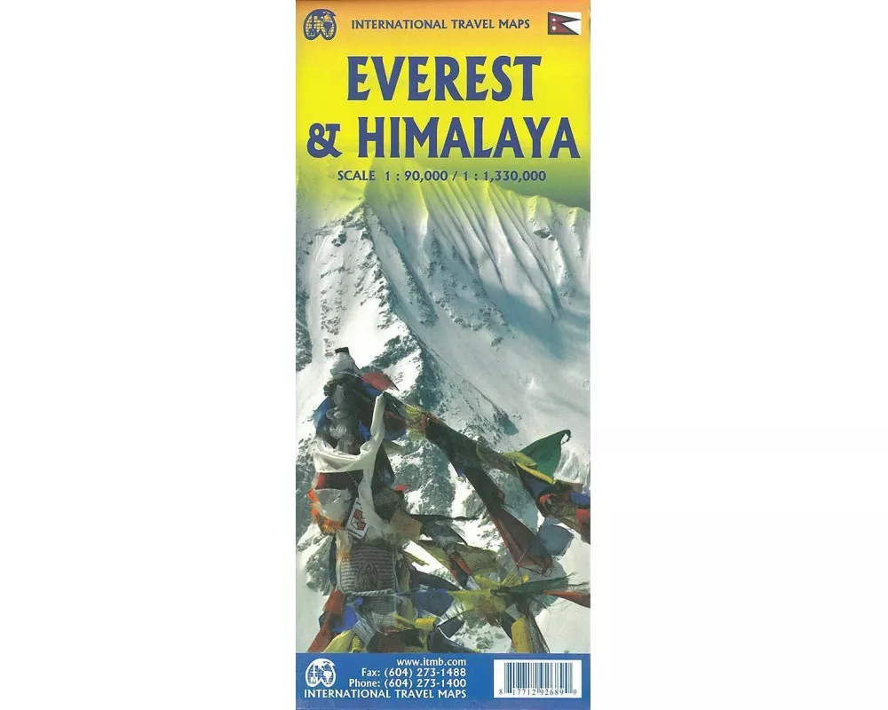 Everest and Himalaya 1:90 000