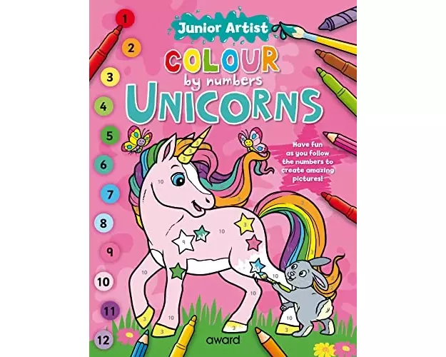 Junior Artist Colour By Numbers: Unicorns