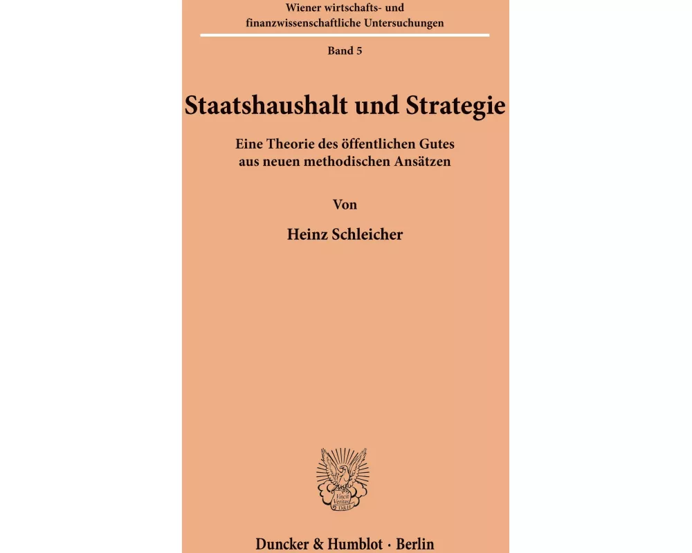Staatshaushalt und Strategie