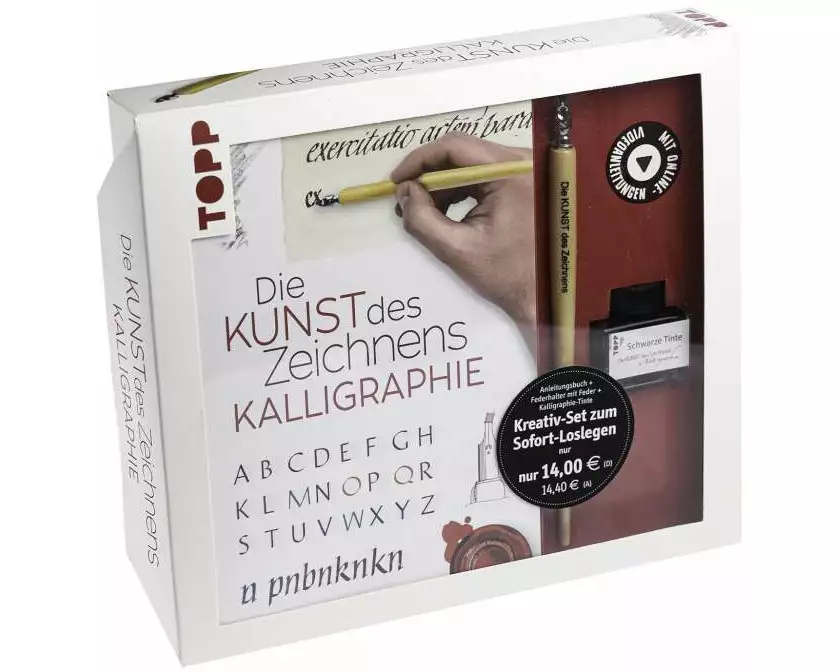Kreativ-Set Die Kunst des Zeichnens Kalligraphie