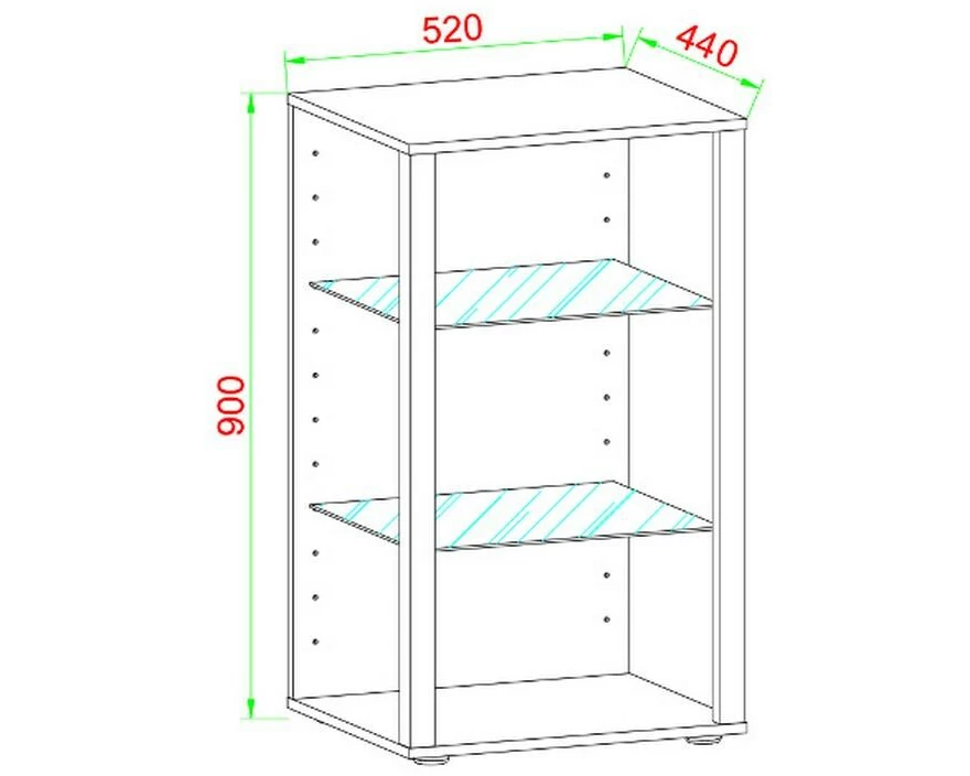 VCM Vitrine Glasol XL 52 x 90 cm, Weiss