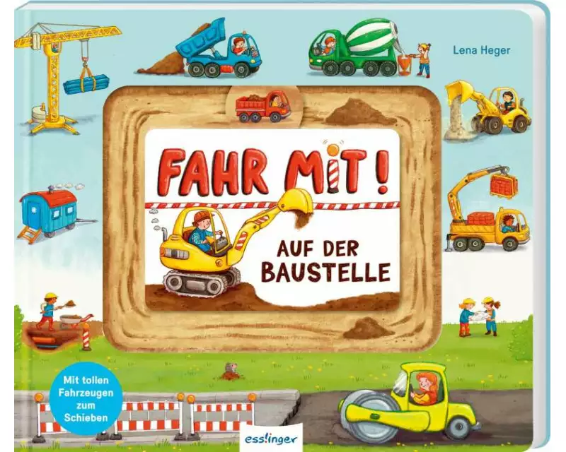 Meine Schiebebahn-Pappe: Fahr mit auf der Baustelle