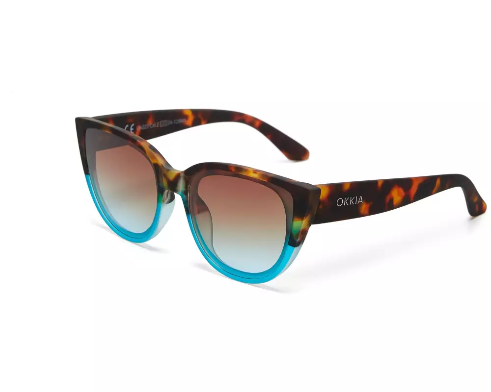 OKKIA Sonnenbrille Silvia Havana Blue