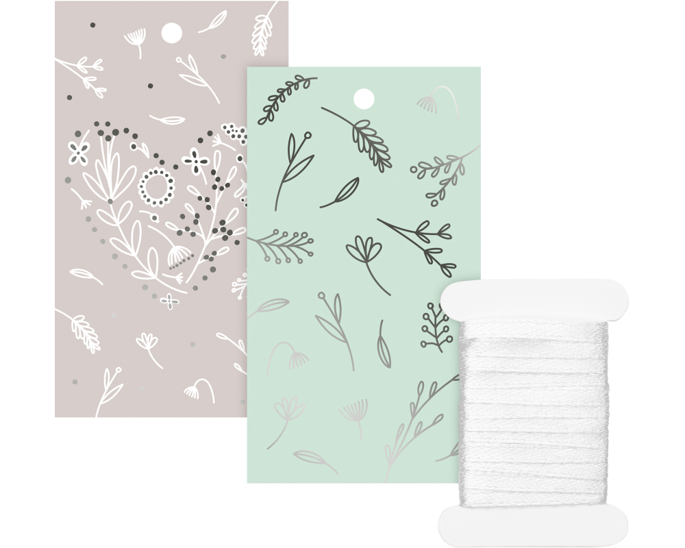 STEWO Geschenkanhänger Eldana 2581510099 silber 10 Stück