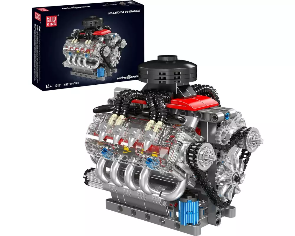 Mould King LSX454 V8 Motor Elektrisch