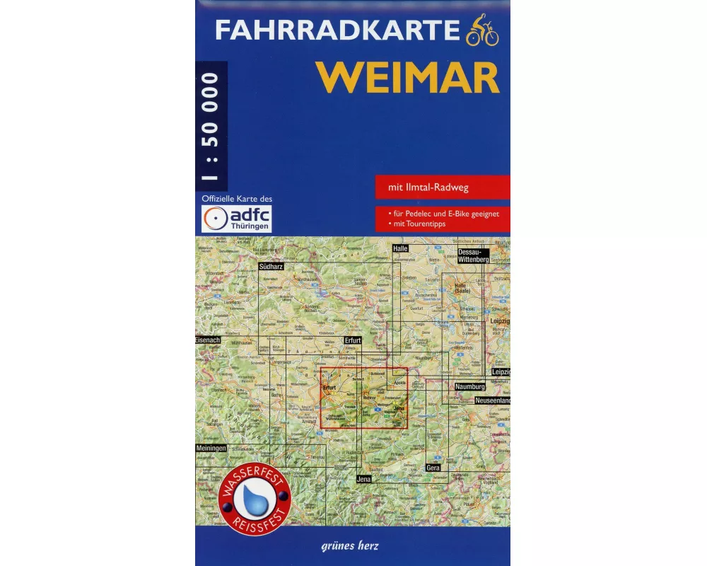 Fahrradkarte Weimar 1 : 50 000