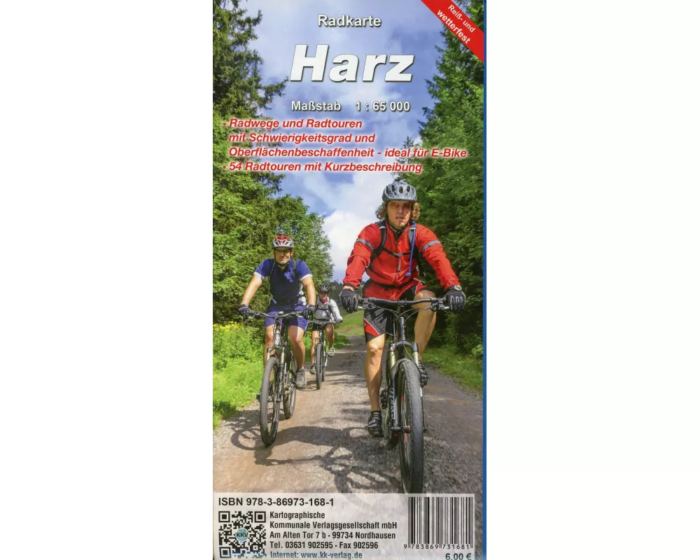 Radkarte Harz 1 : 65 000