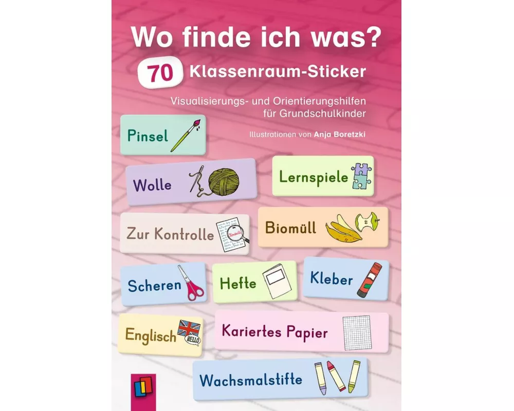 Wo finde ich was? 70 Klassenraum-Sticker
