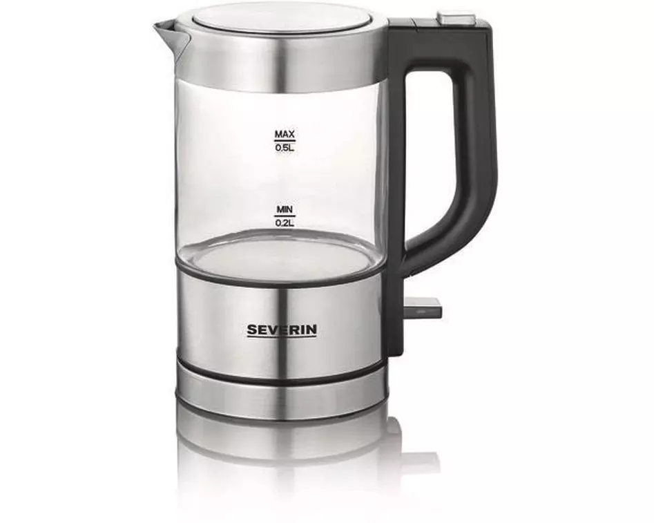Severin Wasserkocher WK 3472 0.5 l, Grau/Silber
