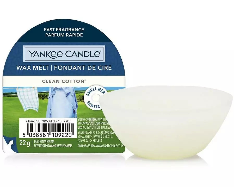 Yankee Candle Duftwachsplättchen Clean Cotton
