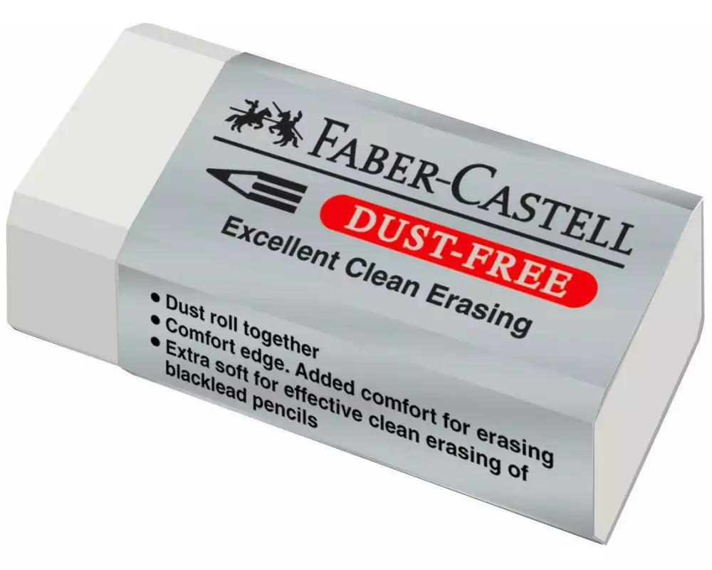 Faber-Castell Radiergummi Dust-Free Klein, Weiss