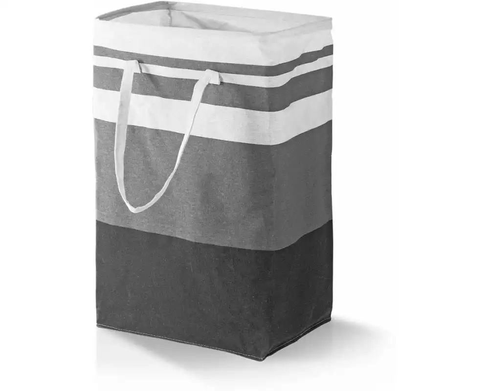 EASYmaxx Aufbewahrungskorb faltbar 2er-Set 75 l - Grau/Weiss