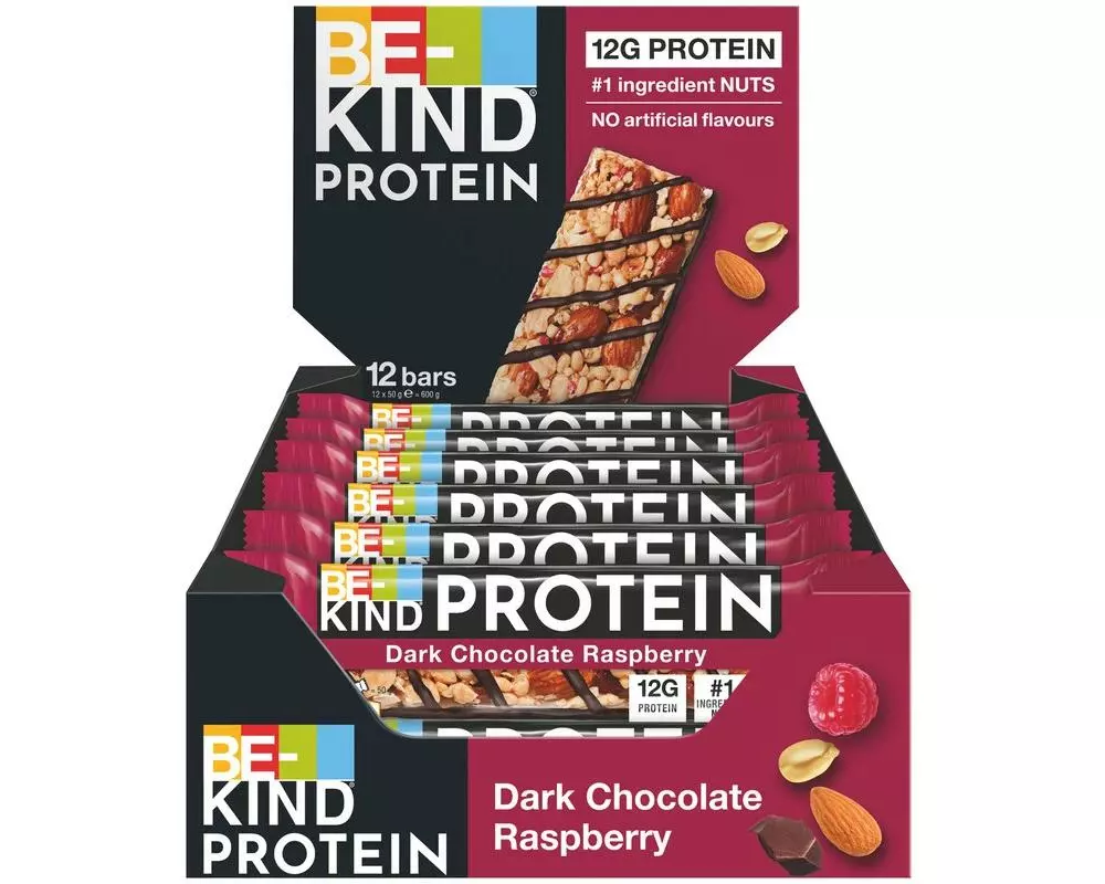 BE-KIND Protein Riegel Dark Chocolate Raspberry 12 x 50 g