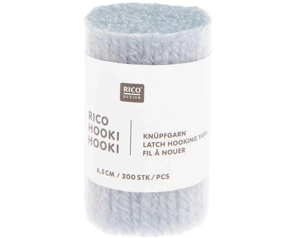 Rico Design Hooki Knüpfgarn Hellblau
