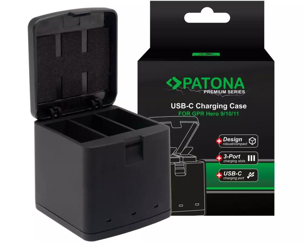 Patona Ladegerät Premium Tripple-Charger