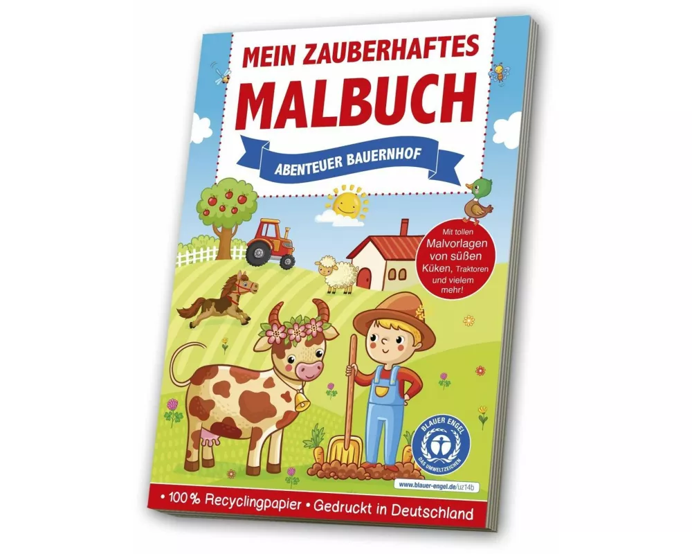 Mein zauberhaftes Malbuch: Abenteuer Bauernhof
