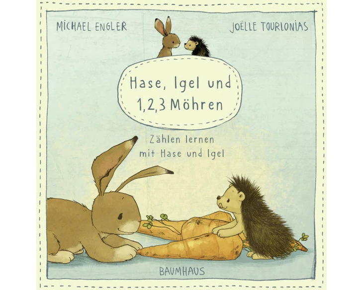 Hase, Igel und 1, 2, 3 Möhren (Pappbilderbuch)