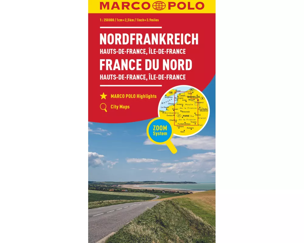 MARCO POLO Regionalkarte Hauts-de-France, Île-de-France 1:300.000