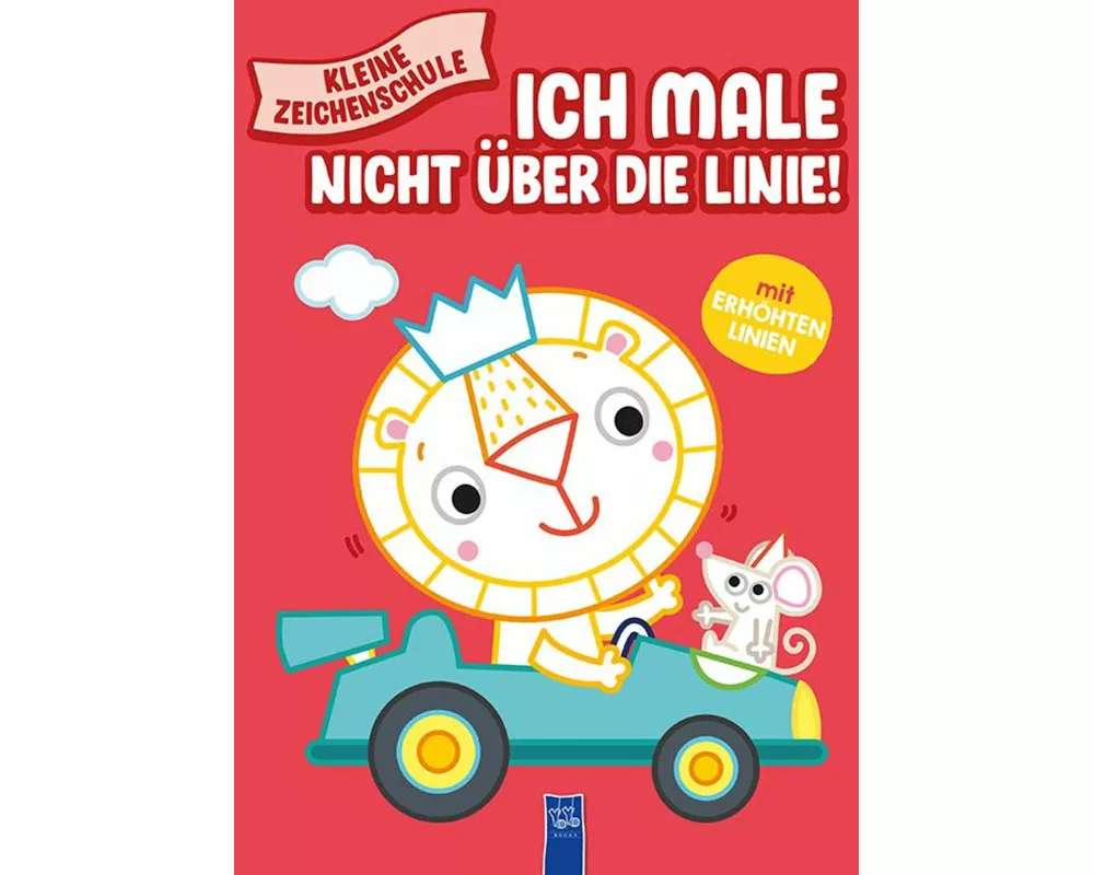 Kleine Zeichenschule - Ich male nicht über die Linie (rot)