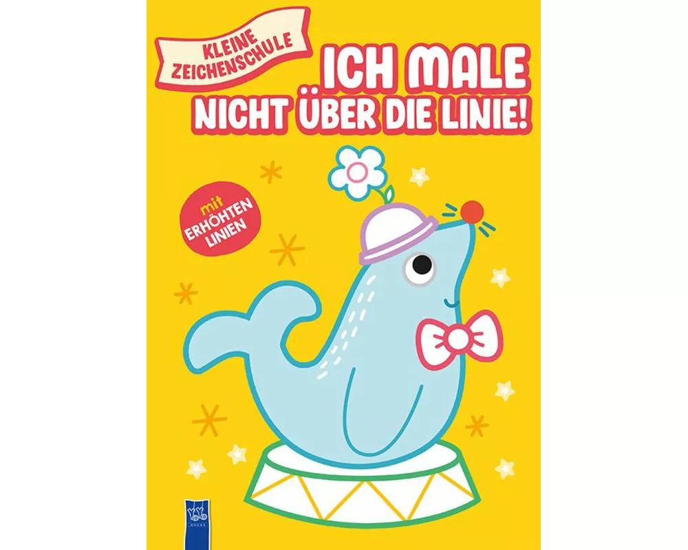 Kleine Zeichenschule - Ich male nicht über die Linie (gelb)