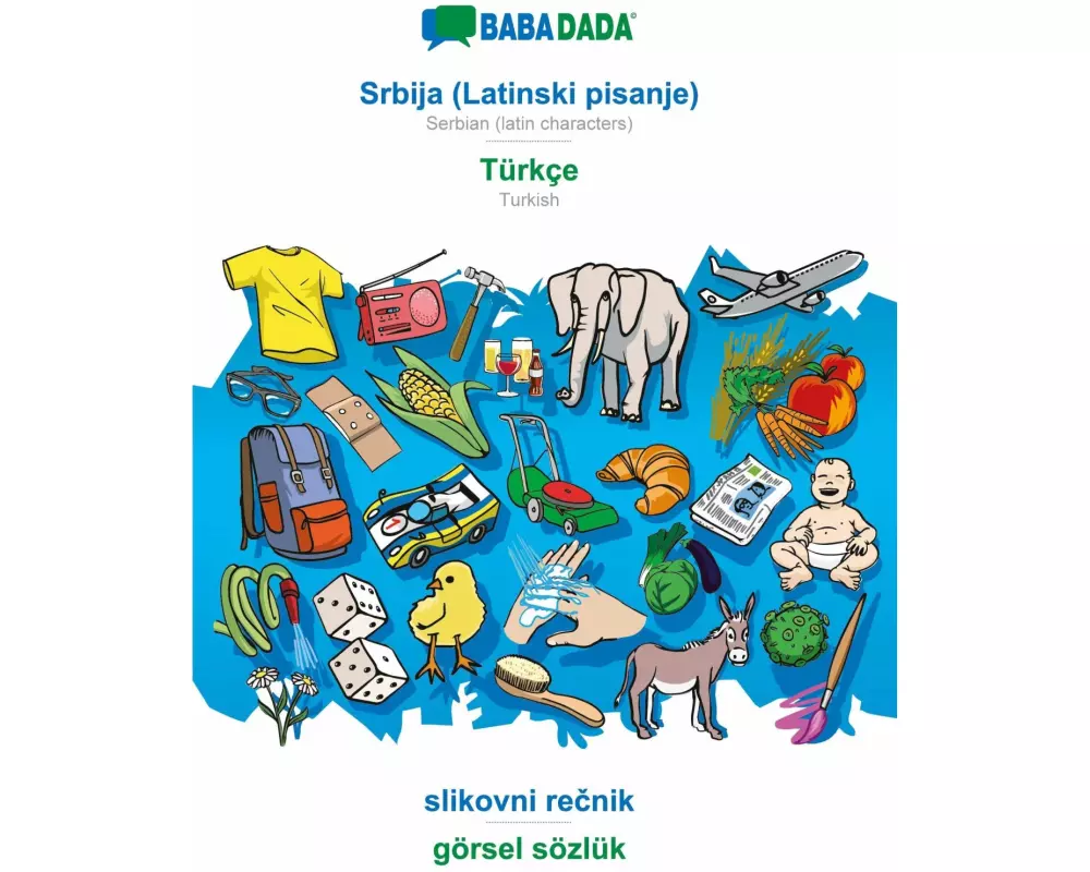 BABADADA black-and-white, Srbija (Latinski pisanje) - Türkçe, slikovni re¿nik - görsel sözlük