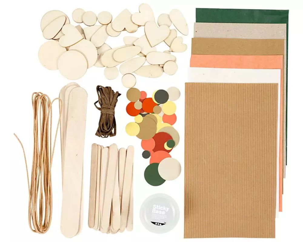 Creativ Company Bastelset Natur 8-teilig
