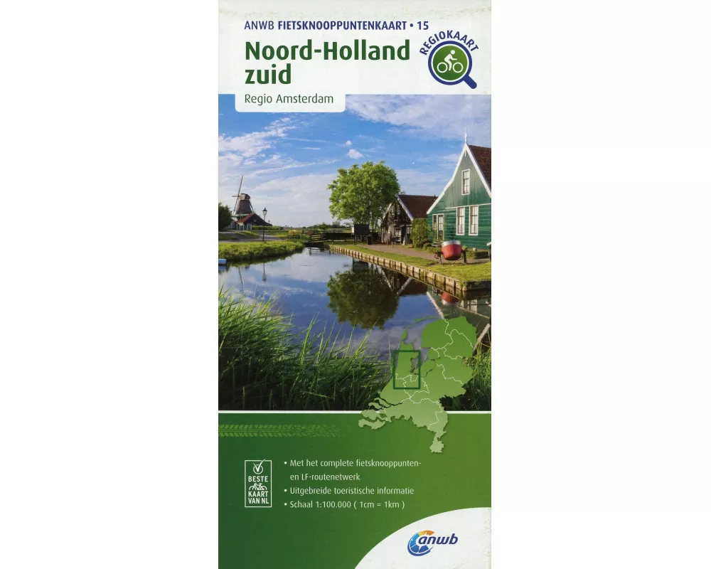 Noord-Holland zuid (Regio Amsterdam) 1:100 000