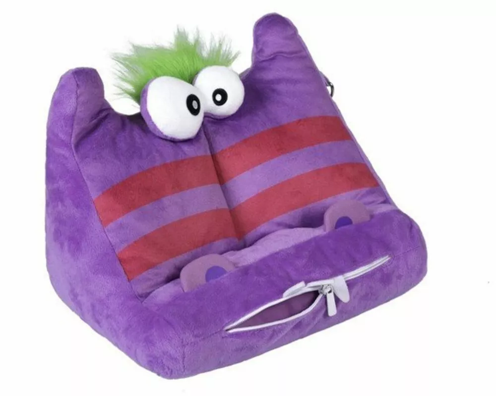 Bookmonster Deluxe Speggy (lila/pink) | Lesekissen für Bücher und Tablets | Buchständer | Tablethalter | Lesehillfe | Deutsche Ausgabe
